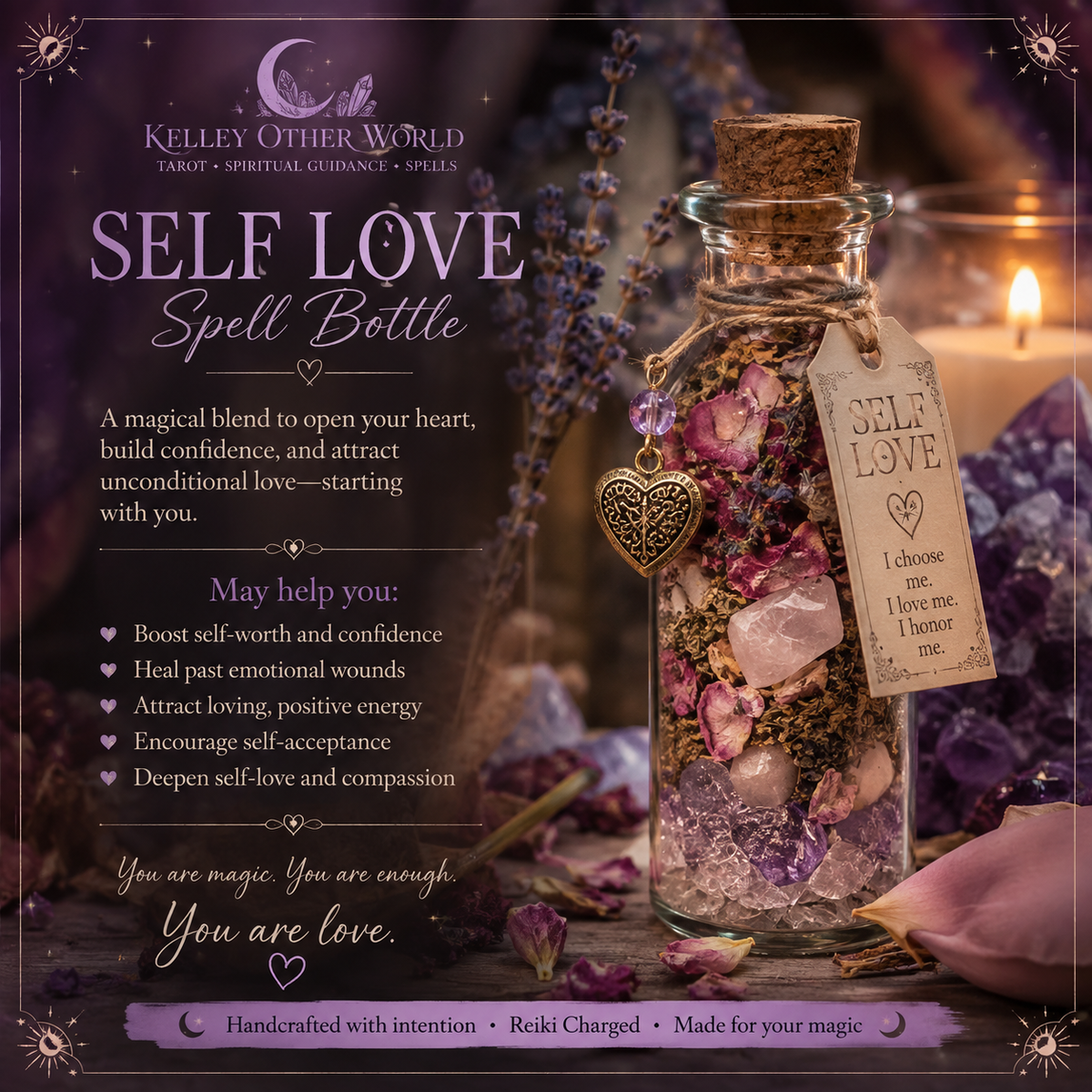 Self love spell bottle